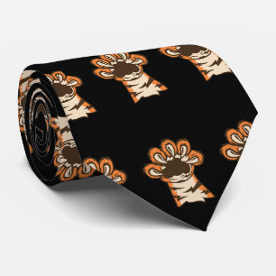 Tiger Bengal Paw Team Mascot Football Basketbal Stropdas