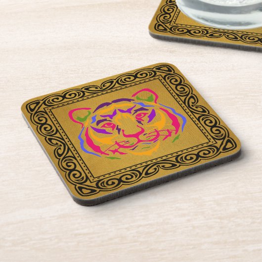 Tiger Beverage Coaster Bier Onderzetter (Linkerzijde)