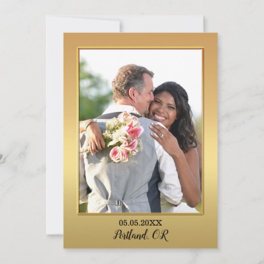 Tiger Big Cats Foto Weddenschap Hartelijk dank Save The Date (Achterkant)