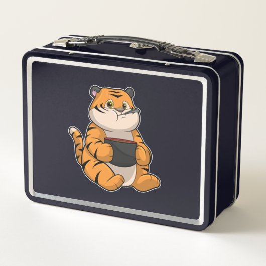 Tiger bij Eten met Bowl (Achterkant)