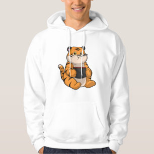Tiger bij Eten met Bowl Hoodie