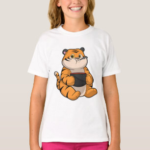 Tiger bij Eten met Bowl T-shirt