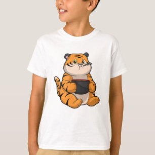 Tiger bij Eten met Bowl T-shirt