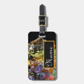 Tiger bij Henry Doorly Zoo Bagagelabel (Voorkant verticaal)