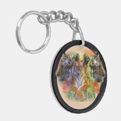 Tiger bij Henry Doorly Zoo Sleutelhanger (Voorkant Links)