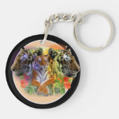 Tiger bij Henry Doorly Zoo Sleutelhanger (Achterkant)