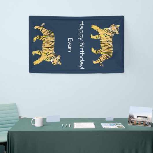 Tiger Birthday Banner (Beurs)