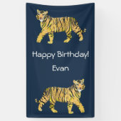 Tiger Birthday Banner (Verticaal)