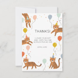 Tiger Birthday Bedankkaart