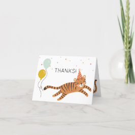 Tiger Birthday Bedankkaart