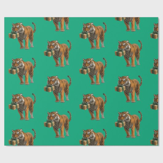 Tiger Birthday Cadeaupapier (Vlak)