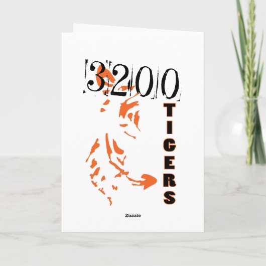 Tiger Birthday Kaart (Achterkant)