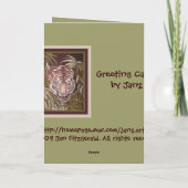 Tiger Birthday Kaart (Achterkant)