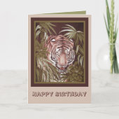 Tiger Birthday Kaart (Voorkant)