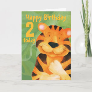 Tiger Birthday Kaart 2 vandaag