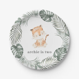 Tiger Birthday Papieren Bordje