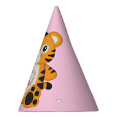 Tiger Birthday Party Pink Feesthoedjes (Rechts)