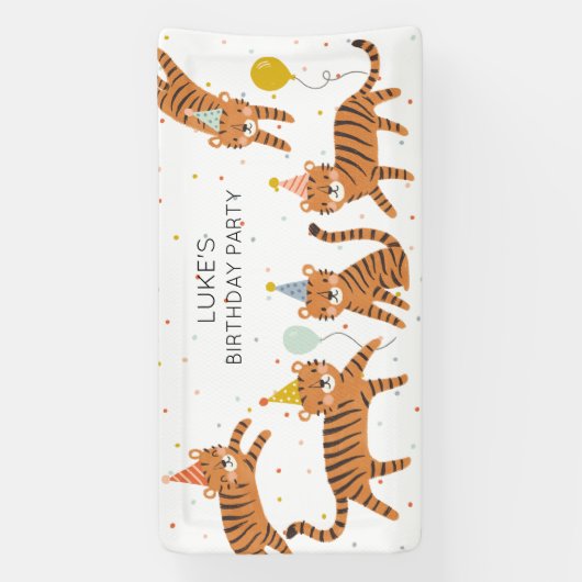 Tiger Birthday Spandoek (Verticaal)