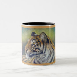 Tiger Black 11 oz Two-Tone Mok