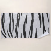Tiger Black en White Art Strandlaken (Voorkant)