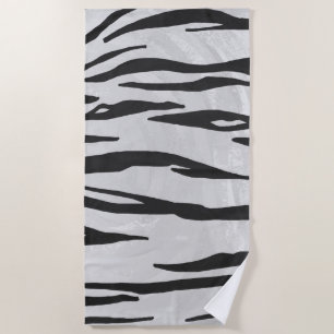 Tiger Black en White Art Strandlaken