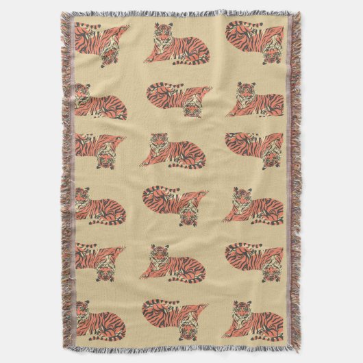 Tiger Blanket Deken (Voorkant Verticaal)