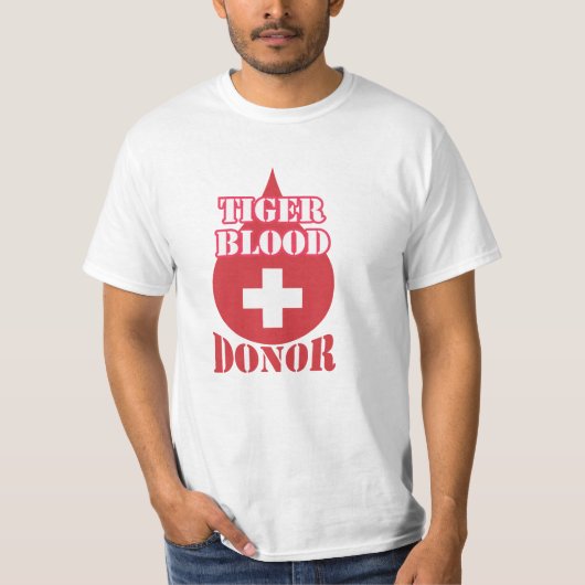 TIGER BLOED DONOR T Shirt (Voorkant)