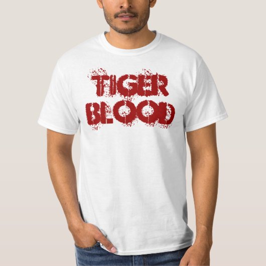 TIGER BLOED T-SHIRT (Voorkant)