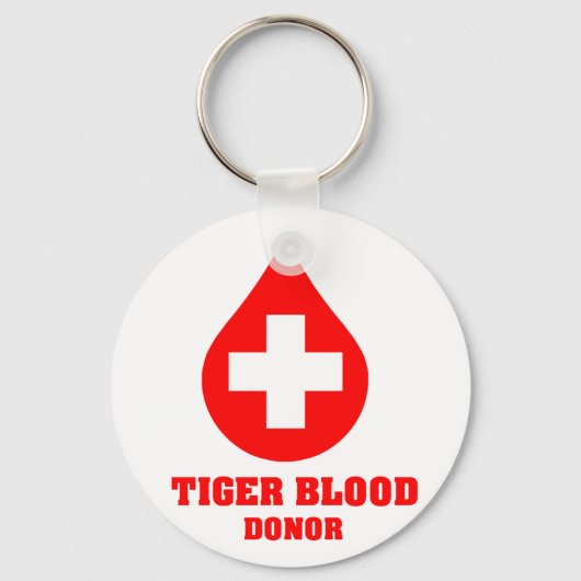 Tiger Blood Donor Sleutelhanger (Voorkant)