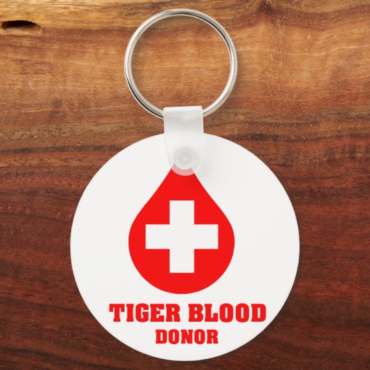 Tiger Blood Donor Sleutelhanger (Voorkant)