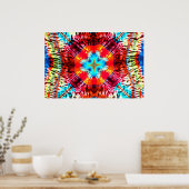 Tiger Blossom Dye Poster (Keuken)