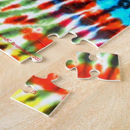 Tiger Blossom Dye Puzzle Legpuzzel (Zijkant)