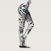 Tiger Blue Eyes Decor on Leggings (Rechts)