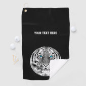 Tiger Blue Eyes Decor op een Golfhanddoek (Insitu)