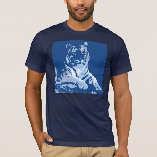 Tiger Blue T-shirt (Voorkant)