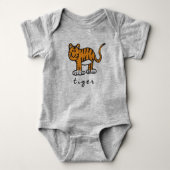 Tiger Bodysuit of One Piece (geen onderlaag getoon (Voorkant)