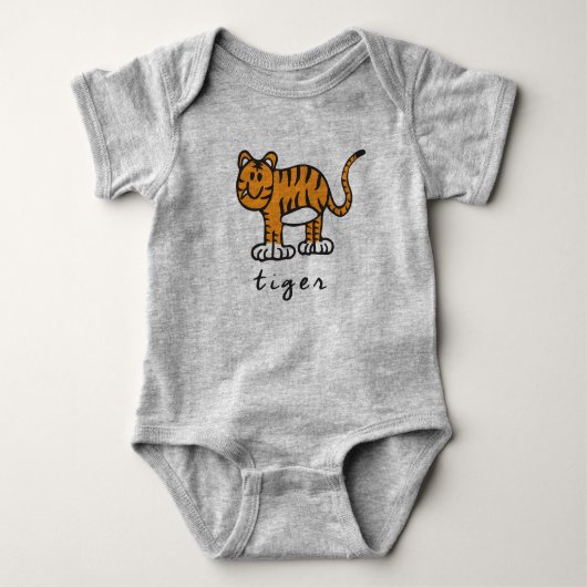 Tiger Bodysuit of One Piece (geen onderlaag getoon (Voorkant)