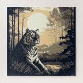 Tiger boho art legpuzzel (Verticaal)