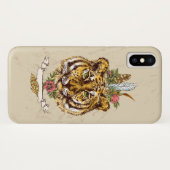 Tiger Boho Style Portret Case-Mate iPhone Case (Achterkant (horizontaal))
