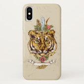 Tiger Boho Style Portret Case-Mate iPhone Case (Achterkant)