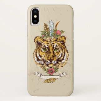 Tiger Boho Style Portret Case-Mate iPhone Case