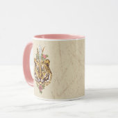 Tiger Boho Style Portret Mok (Voorkant links)