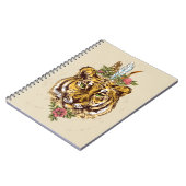 Tiger Boho Style Portret Notitieboek (Linkerzijde)