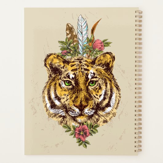 Tiger Boho Style Portret Planner (Achterkant)