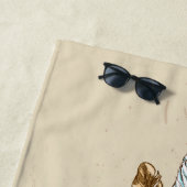 Tiger Boho Style Portret Strandlaken (In situ)