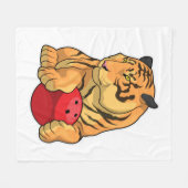 Tiger Bowling Bowling ball Fleece Deken (Voorkant (Horizontaal))