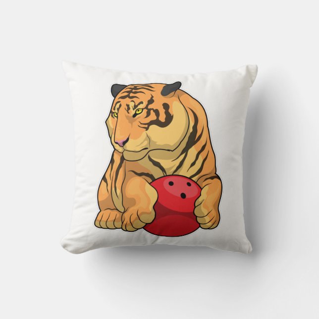 Tiger Bowling Bowling ball Kussen (Voorkant)