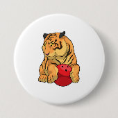 Tiger Bowling Bowling ball Ronde Button 7,6 Cm (Voorkant)