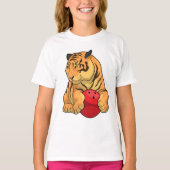 Tiger Bowling Bowling ball T-shirt (Voorkant)