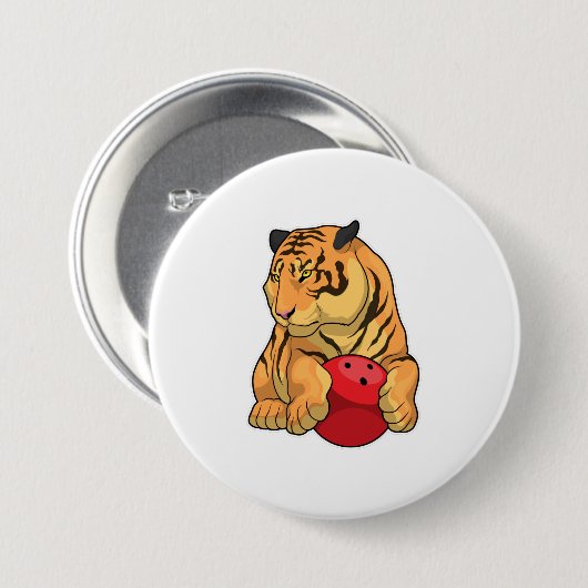 Tiger Bowling Bowlingbal Ronde Button 7,6 Cm (Voorkant /achterkant)